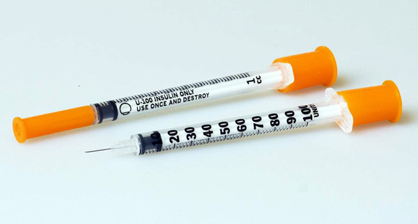 Seringues d'insuline botulinique